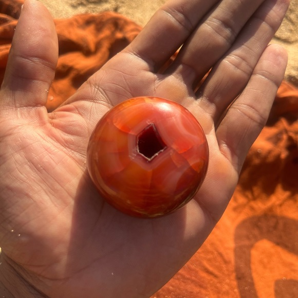 Accessories - Rare Carnelian Palm Stone